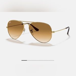 Ray Ban- Aviator Gradient Sunglasses